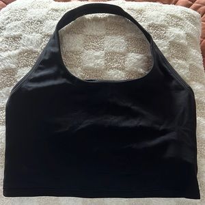 Athleta Black Halter Crop Workout Tank - Women’s size small. Perfect condition.